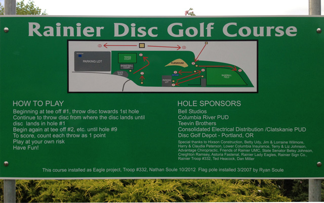 Rainier City Park Disc Golf